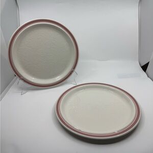 Royal Doulton Tracery Coral Dinner Plates Set Of 2